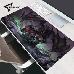 Zombie Dragon Tcg Mouse Pad Deskmat Playmat Laptop Anime Gaming Keyboard Rubber Pad on The Table Mouse Mat Pc Gamer Mousepad