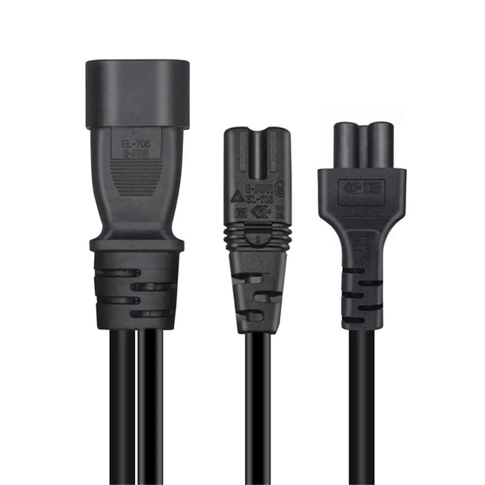 JORINDO Y-Typ-Splitter-Netzkabel, IEC320 C14-Stecker, 3-poliger Stromkabel, AC-Netzteil auf C7 + C5-Buchse