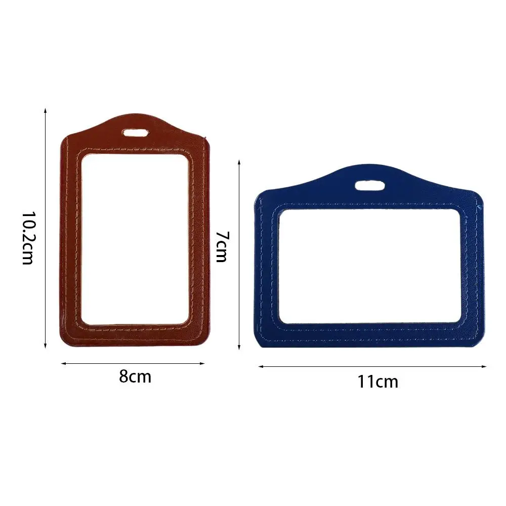 Name Card Cover Double-Sided Badge Holder Employee Card Badge Cover Student Card Lanyard Stationery Supplies Desk Accessories