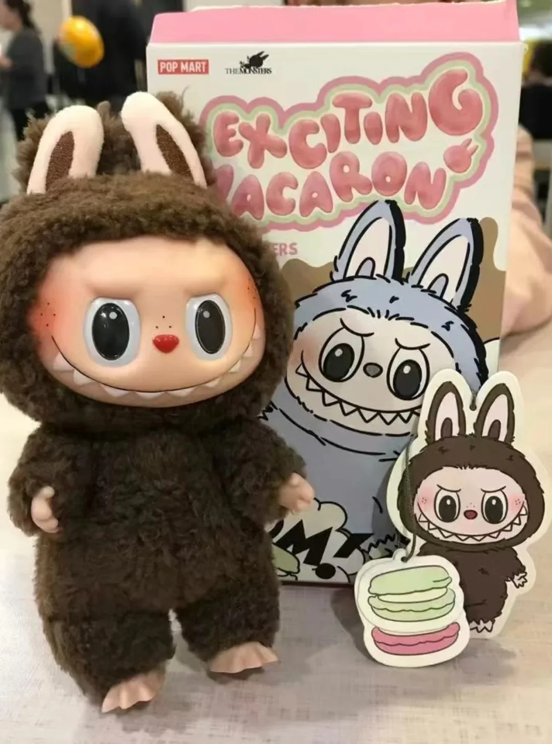 LABUBU نبضات القلب معكرون سر الكستناء الكاكاو عيد الميلاد تخزين ستوفير هدية نادرة لينة اللمس تمثال فينيل Aliexpress الساخن