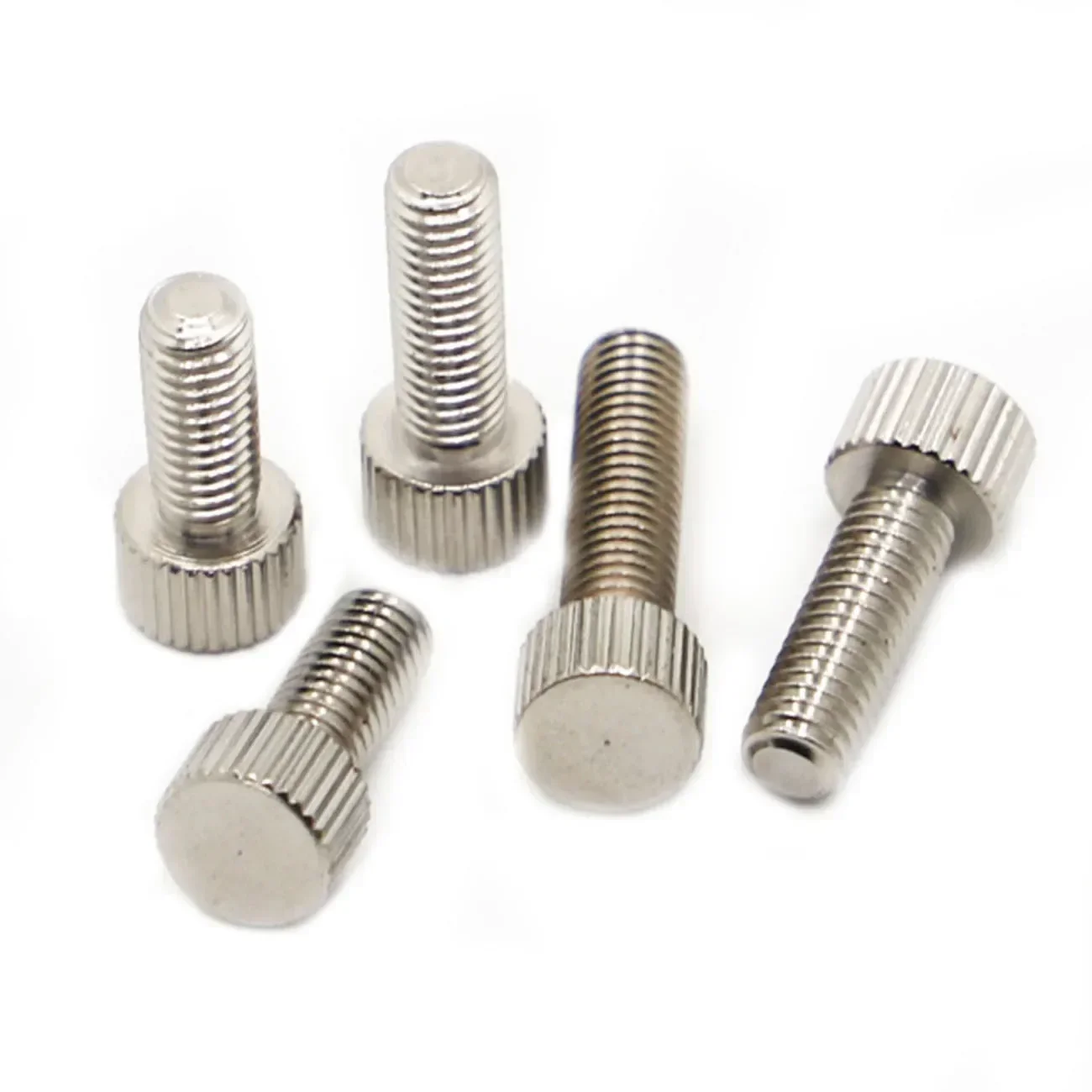 

Nickel Steel Thumb Screws Plain Type Knurled Head Manual Adjustment Screws M3 M4 M5 M6