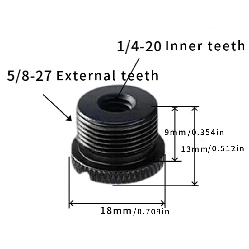 8-teiliges Mikrofonständer-Gewindeadapter-Set 1/4, 3/8 Stecker auf 5/8 Buchse Mikrofonständer-Befestigungsschraubenadapter – Detail 7
