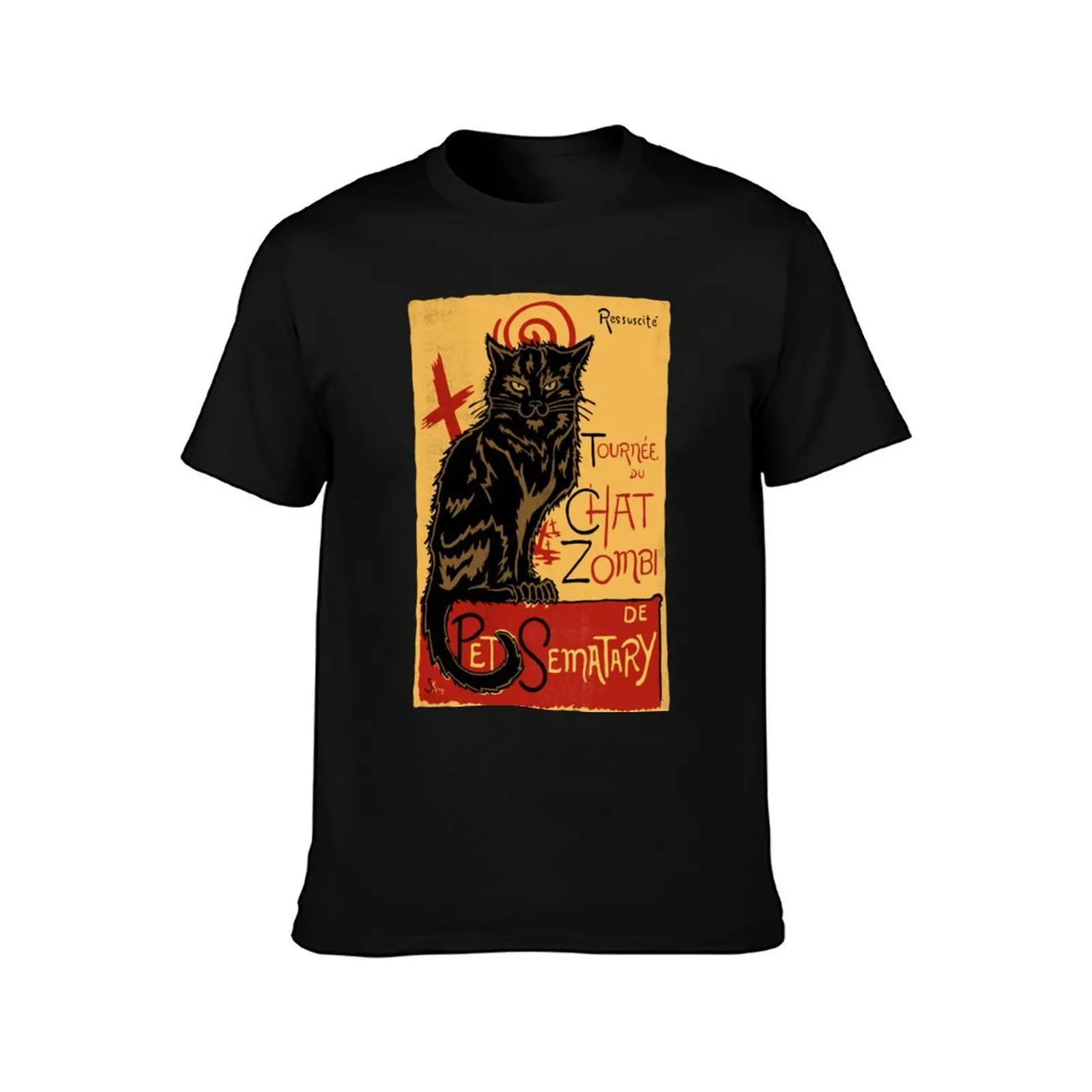 Chat Zombie (Collab with GoodIdeaRyan) T-Shirt Summer Casual Cotton Tee Oversized Streetwear Tops Vintage Graphic Print