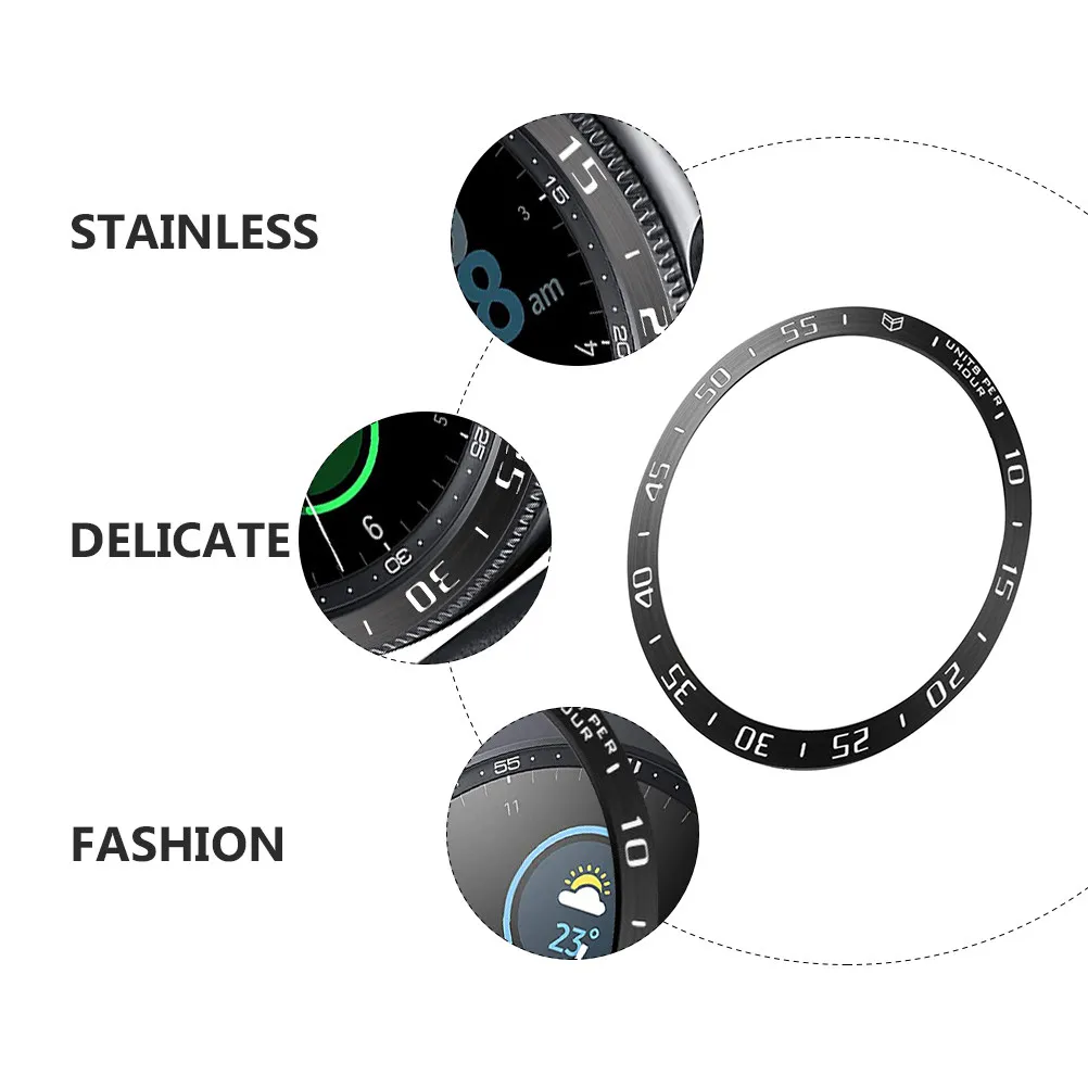 

Metal Watch Bezel Stainless Steel Protective Case Compatible for Galaxy Watch 3 45Mm High-End Upgrade Replacement Accessory