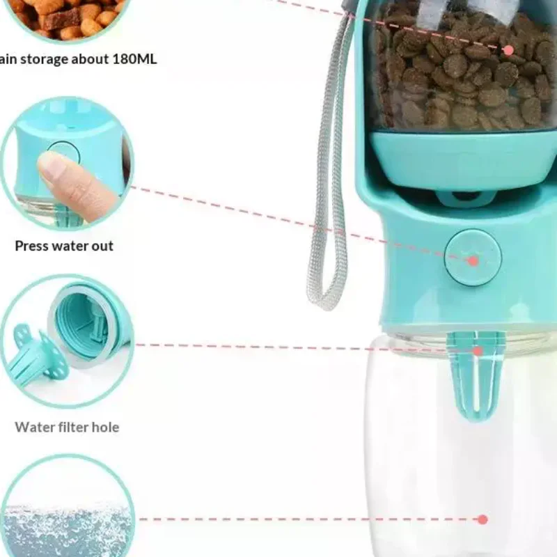 Food Storage Dispenser - Bottiglia d'acqua portatile 2 in 1