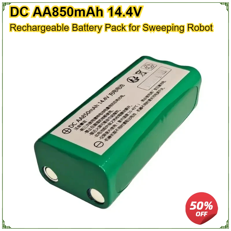 

DC AA850mAh 850mAh 14.4V Rechargeable Battery Pack for Sweeping Robot Bateria