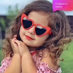 2024 New Kids Cartoon Heart Sunflower Sunglasses Girls Boy Children Outdoor Round UV400 Sun Glasses Kids Sunglasses