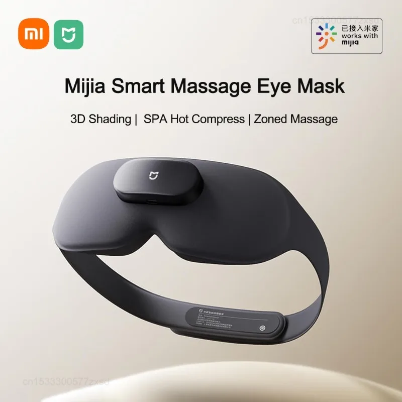 

Xiaomi Mijia умная массажная маска для глаз 3D затемнение спа вибрация горячий компресс расслабляющая усталость Zoned массажный инструмент для массажа глаз
