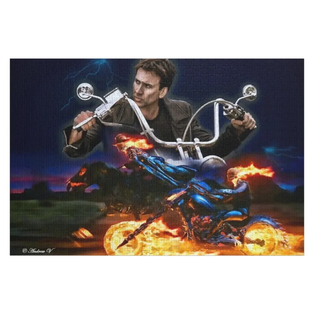 

Ghost Rider Jigsaw Puzzle Customizeds For Kids Novel Toys For Children 2022 Puzzle