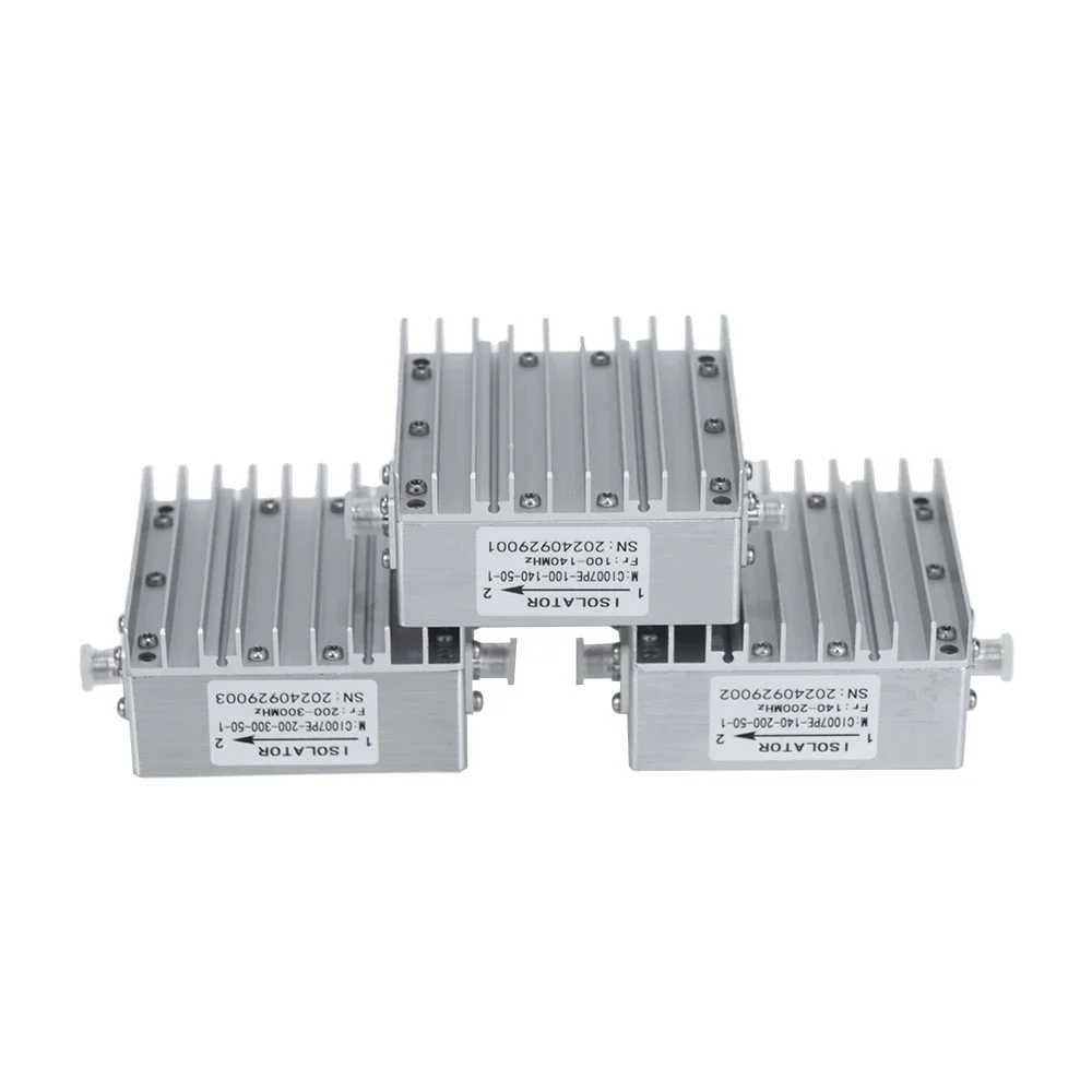 Módulo GaN RF 50W usa circulador de dissipador de calor 100-140MHz