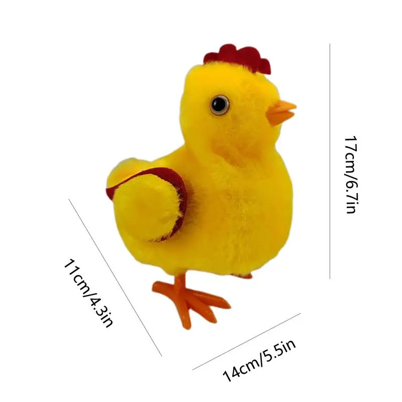 Stuffed Animal Chicken Electronic Toy Chicken Plush With Sound Soft Jumping Flapping Wings Walking Chicken Battery Powered For