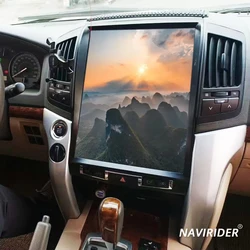 Tesla Style Android Car Radio For Toyota Land Cruiser 200 LC200 2008 - 2012 Multimedia Player Carplay GPS Head Unit Auto Stereo