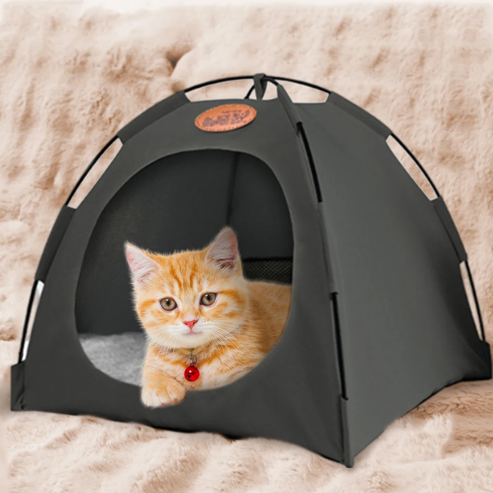 Pet Tent Bed Cats House Supplies Products Accessories Warm Cushions Furniture Sofa Basket Beds Winter Clamshell Kitten Tents Cat