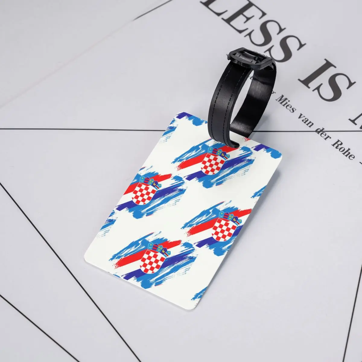 Flag Of Croatia Luggage Tags for Suitcases Cute Croatian Patriotic Proud Baggage Tags Privacy Cover ID Label