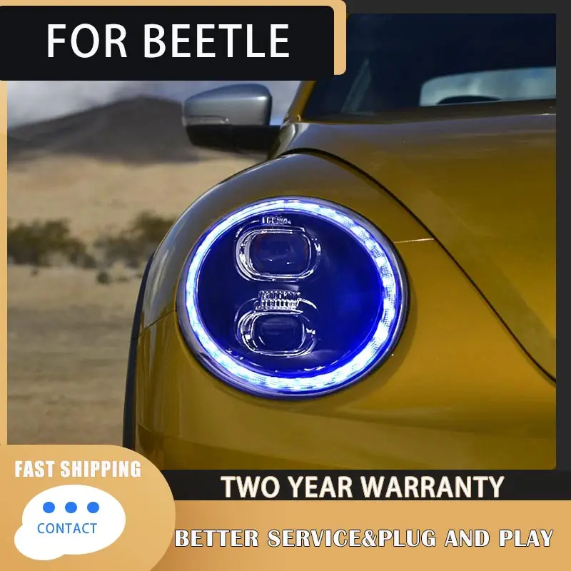 ALL LED Head Lamp For VW Bettle LED Headlights 2013-2021 LED Daytime Running Light LED Dynamic Turn Signal Auto Accessories