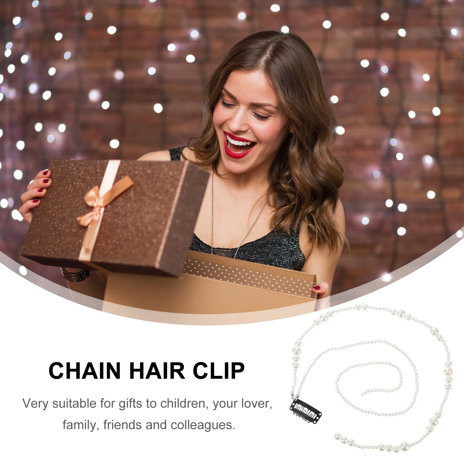 

Simulation Pearl Extension Tassel Clip Ponytail Headpieces Chain Hair Clip For Braid Hair Decor Festival Prom Nightclub