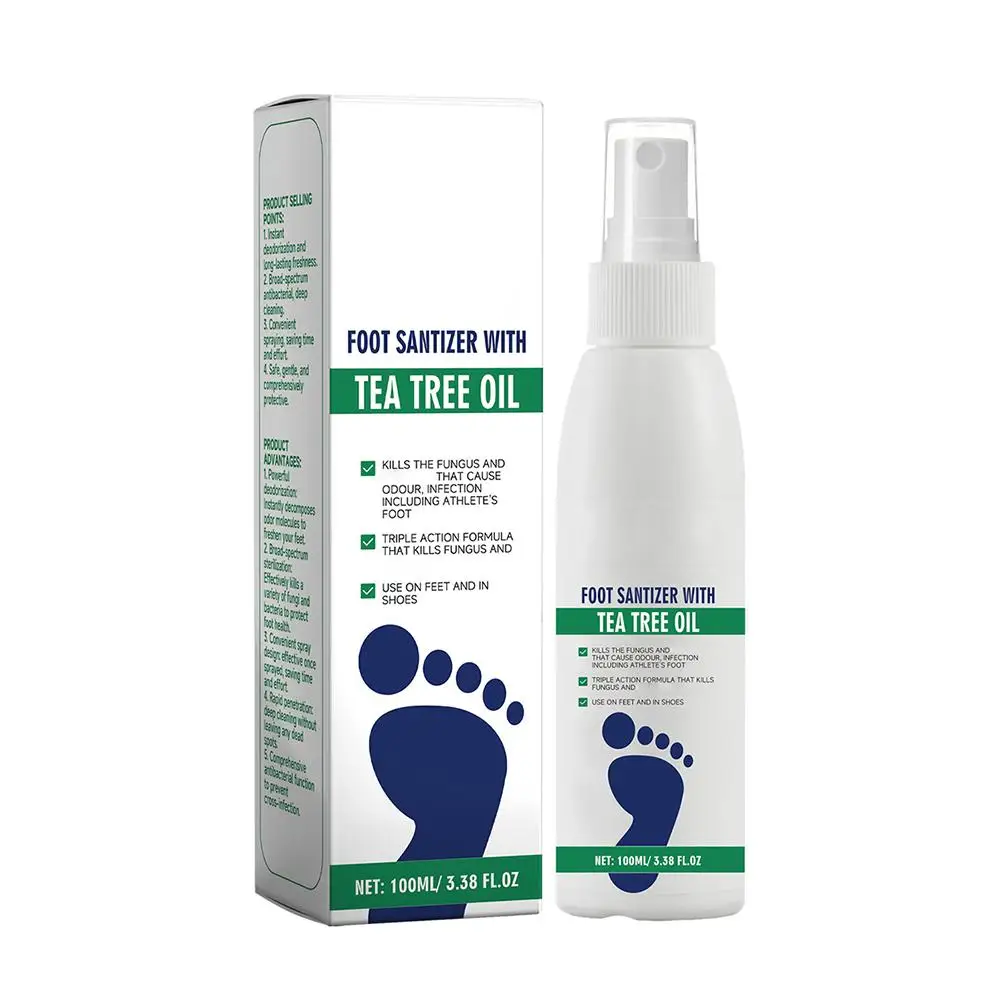 Shoes Foot Deodorization Spray Perfume Foot Odor Shoe Odor Deodorant 100ml Odor Removal Spray Foot Care Artifact Footwear Socks