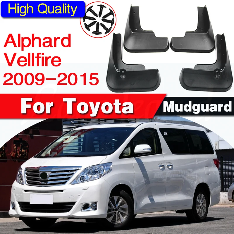 Fit For Toyota Alphard Vellfire 20 AH20 2009 -2015 Mudflaps Mud Flaps Flap Splash Guard Mudguards Front Rear Accessories 2010 11