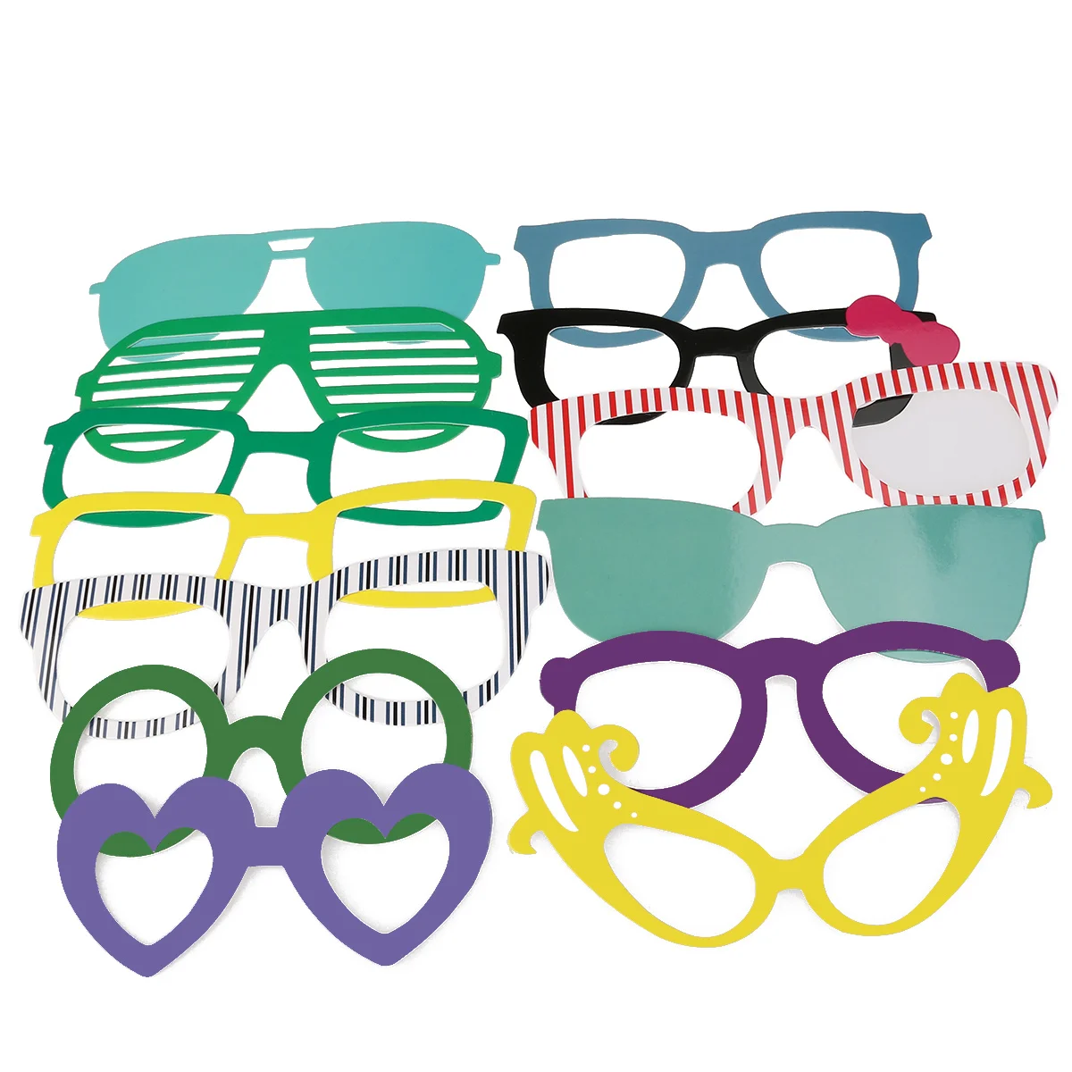 

62Pcs Party Photo Booth Props Funny DIY Moustaches Glasses Red Lips Bow Tie Rose Flower Sticks Wedding Birthday Celebration