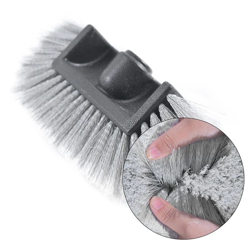 Detachable Car Brush Soft Bristle Car Brush With Detachable Handle On/off Switch Scratch-free Vehicle Cleaner For Cars Tight