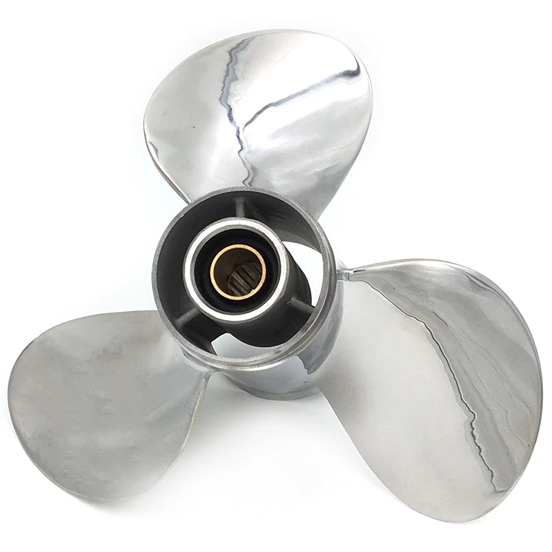 Stainless Steel Outboard Propeller 9 7/8X12 For YAMAHA 20-30HP