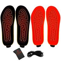 Electric Heated Insoles Winter Insoles Cuttable Temperature Adjustable Insoles USB Insoles for Outdoor Work Ski Biking Hiking