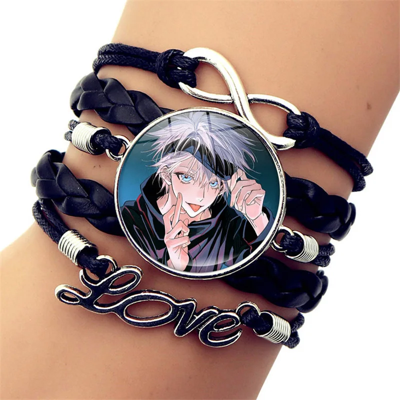 Itadori Yuji Gojo Satoru Fujikura Kei Ryomen Sukuna Popular Anime-related Woven Multi-layer Bracelet Accessories Fashion Jewelry