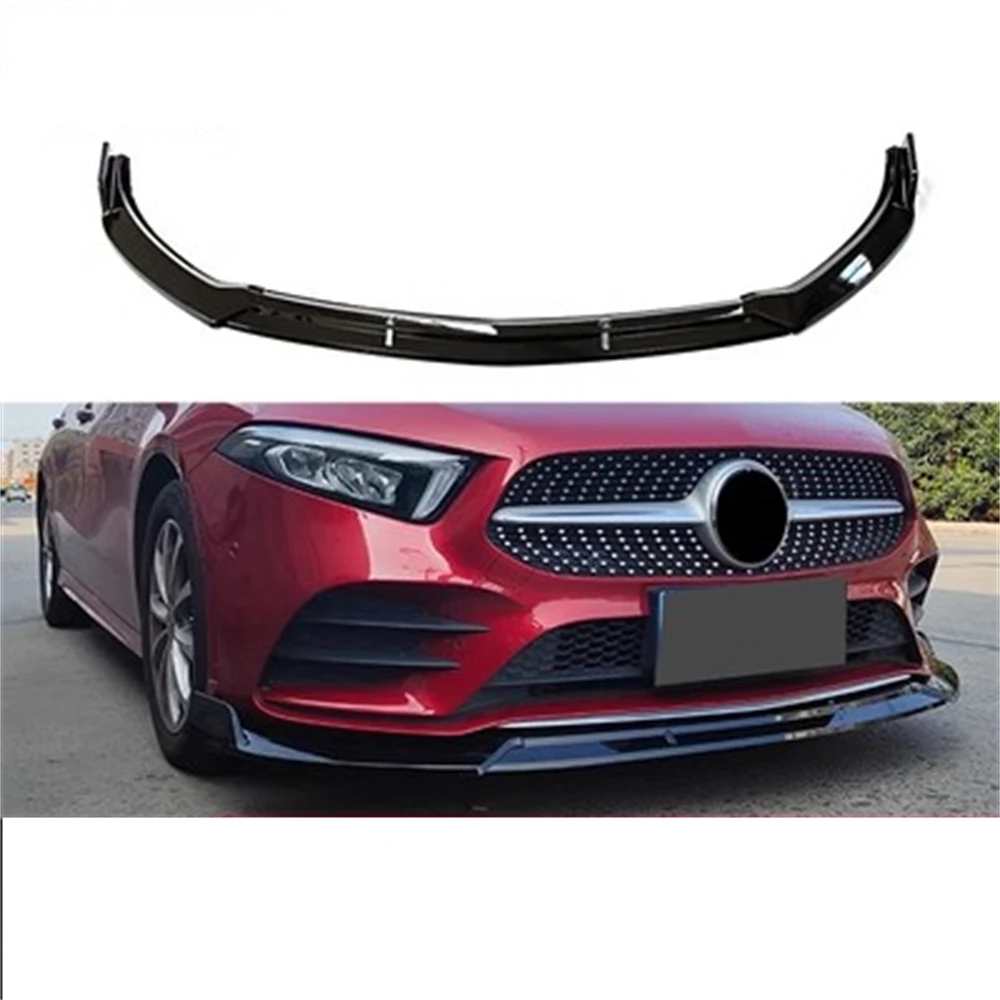 

Car Front Bumper Three section front lip shovel for Mercedes-Benz A class W177 modified brabus