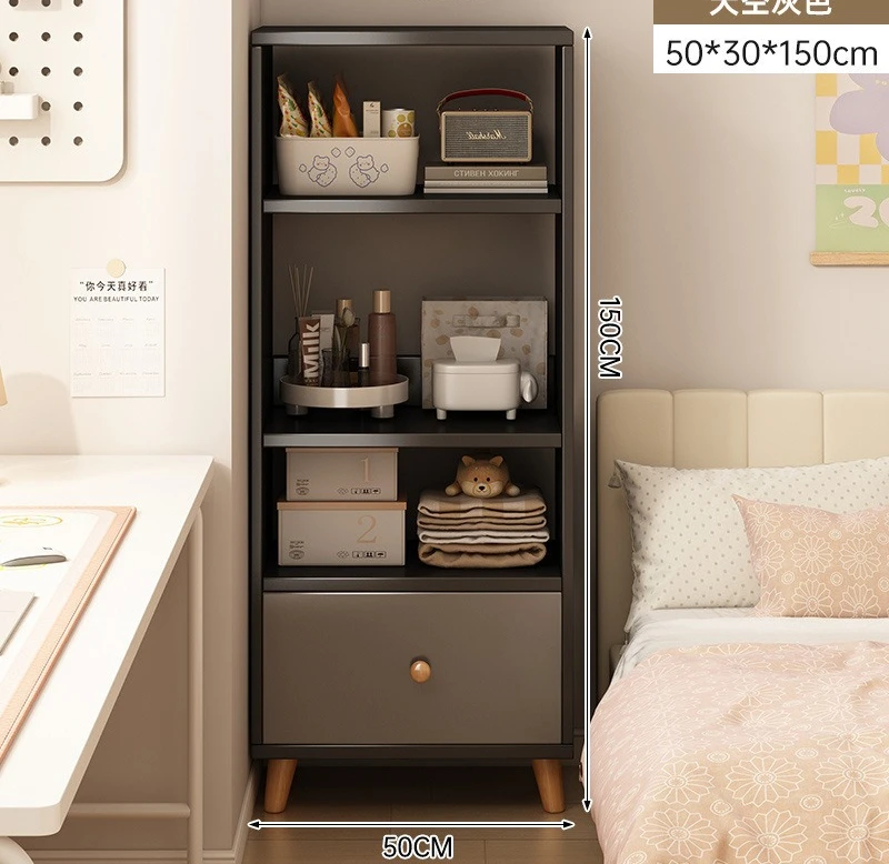 

Bookshelf storage racks, floor-to-ceiling living room storage racks, narrow slit storage cabinets next to desks, simple cabinets