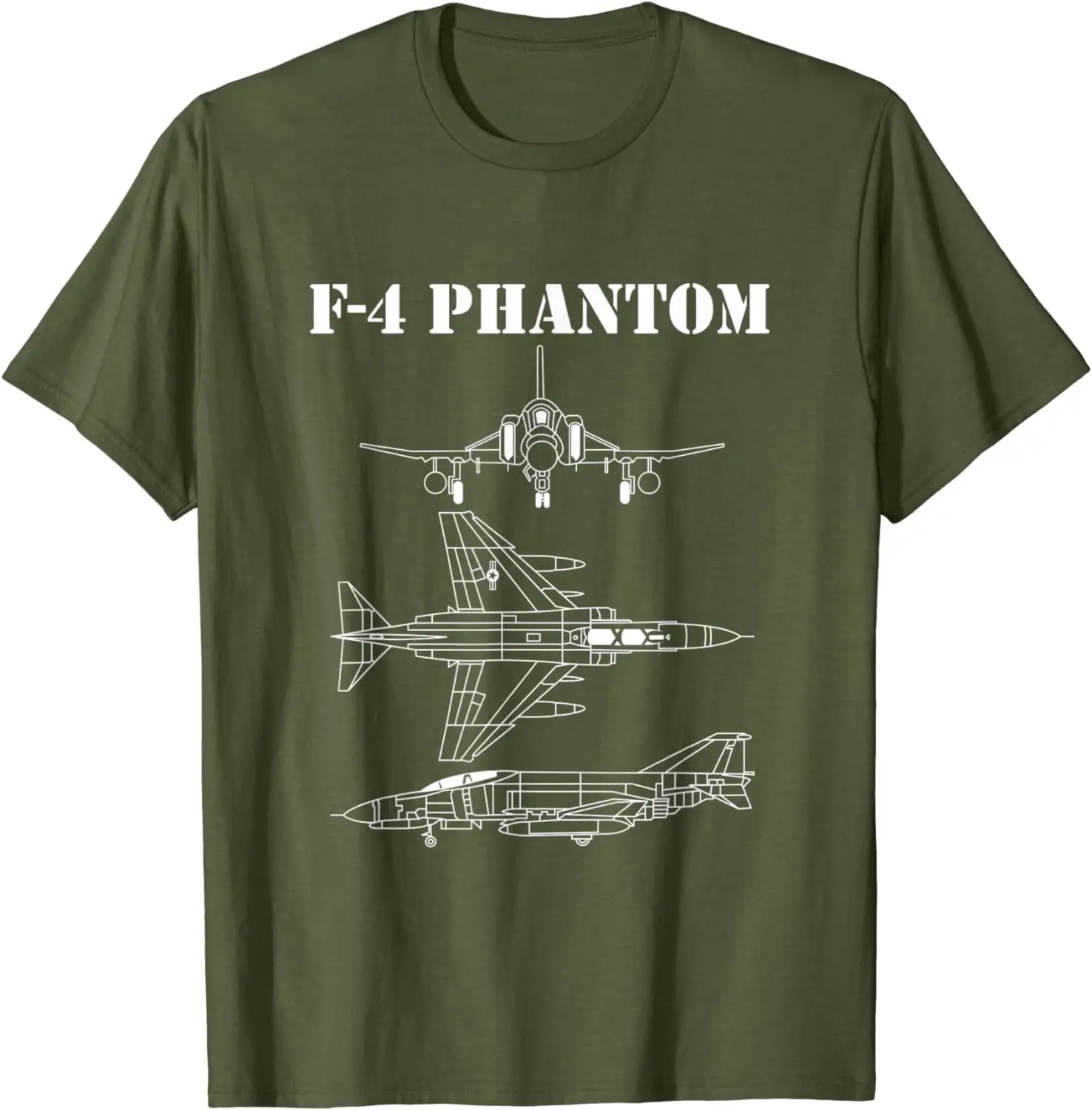 F-4 Phantom Fighter Jet Airplane Pilot Military Men T-Shirt Short Sleeve Casual 100% Cotton O-Neck T Shirt