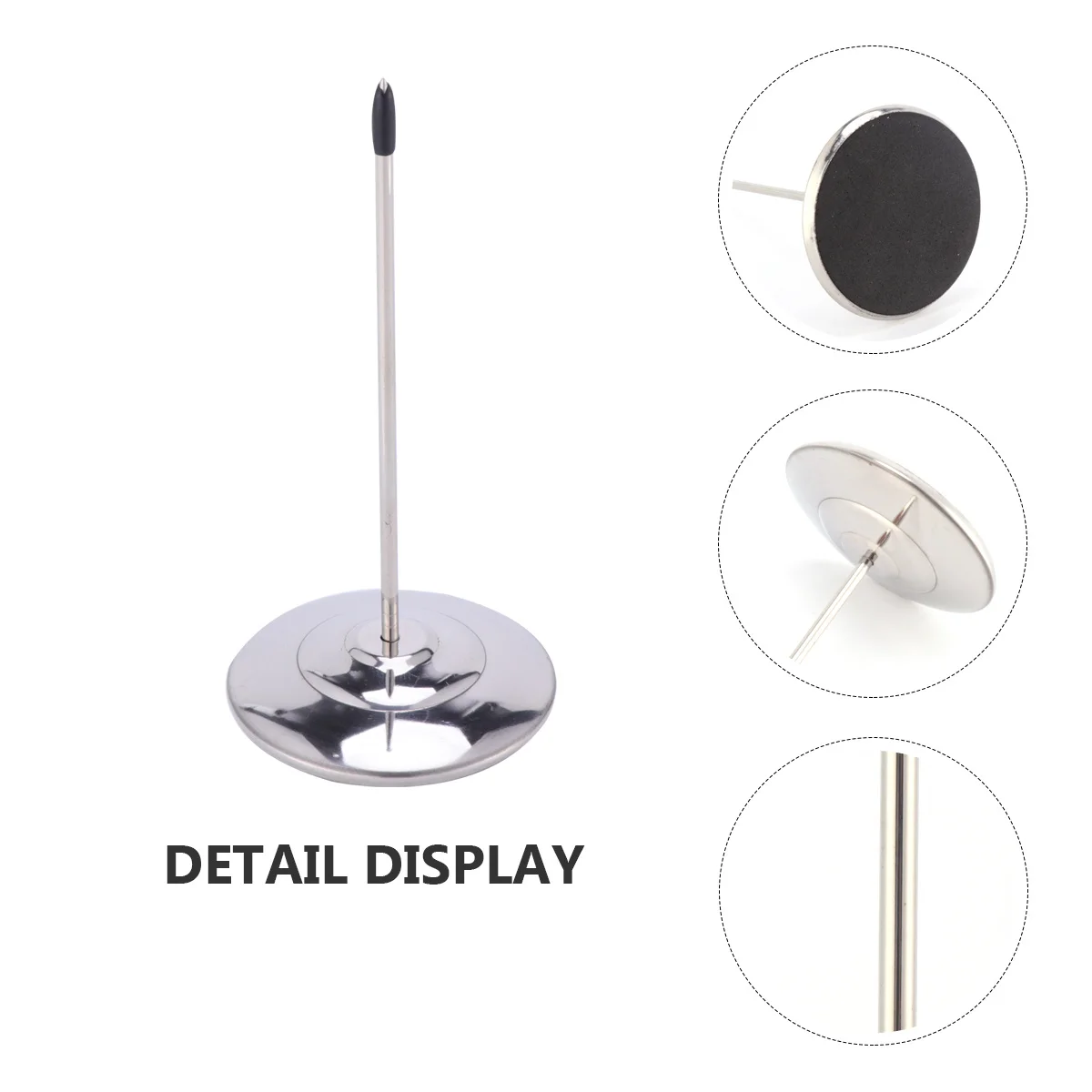 مطعم استلام المغزل الفولاذ المقاوم للصدأ قوي مكتب منظم فاتورة حامل القائمة استدعاء شوكة ورقة استلام شوكة