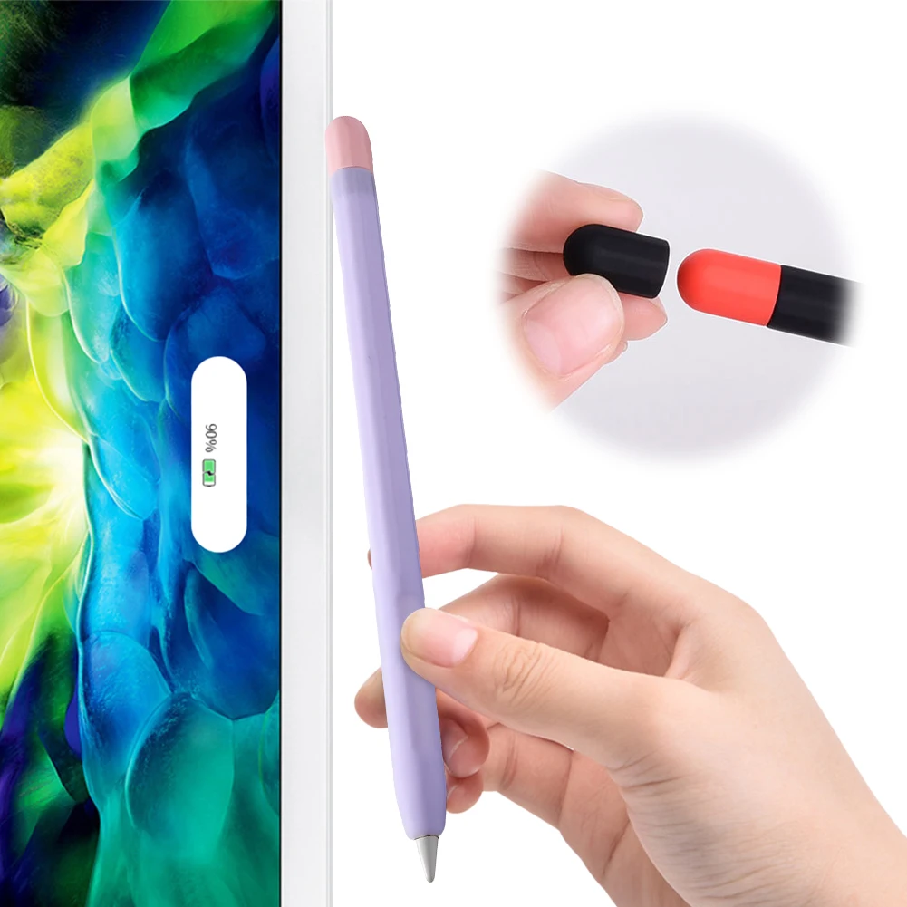 Astuccio per Apple Pencil 1a 2a generazione Custodia protettiva per impugnatura per matita Custodia in silicone per accessori Apple Pencil
