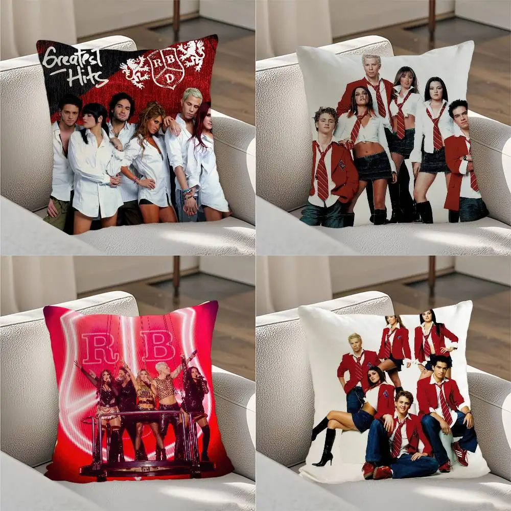 

R-RBD Rebelde Pillow Case Luxury Double-sided For Car Pillows 45x45 Cushions Cover Home and Decoration Sofa Pillowcase 50x50