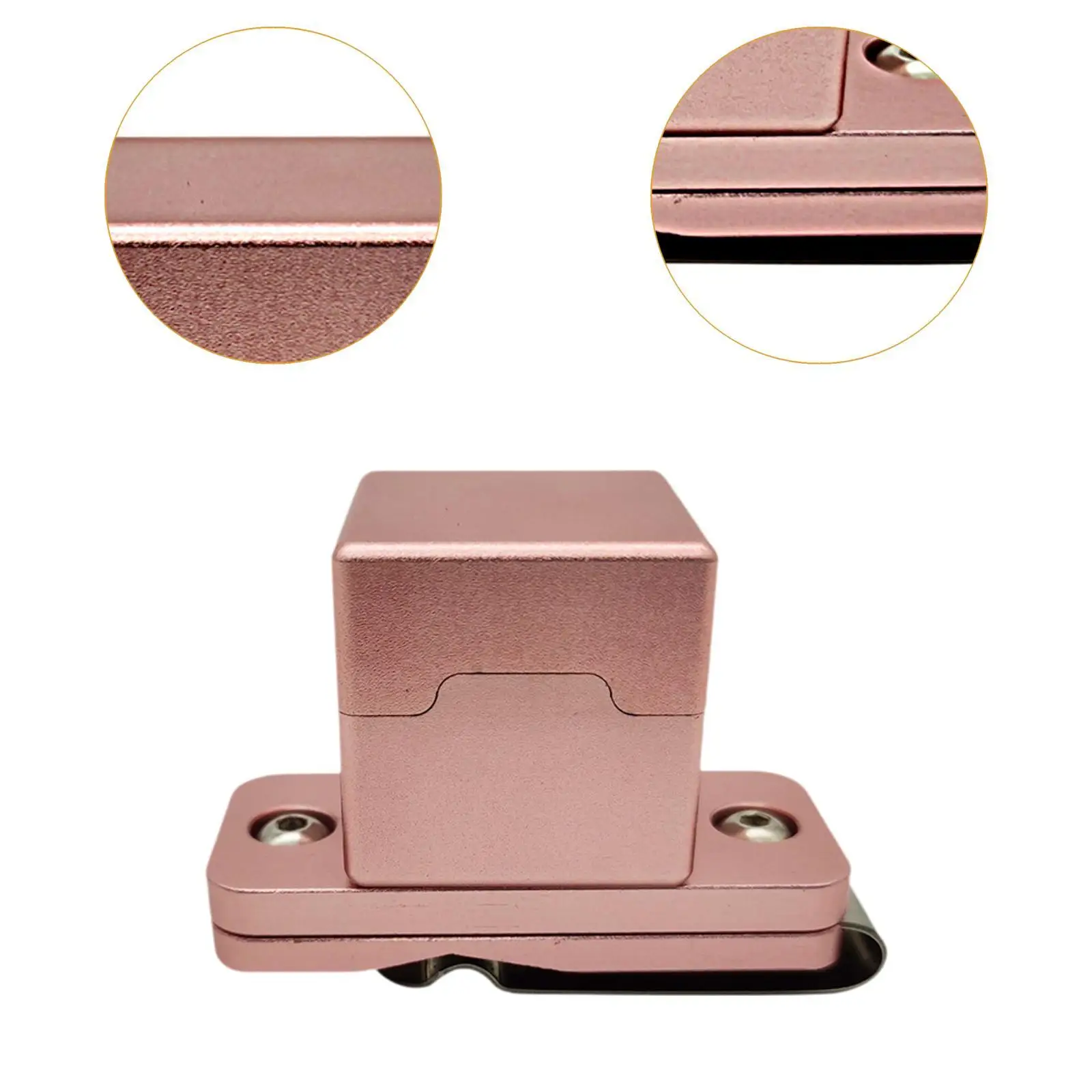 Soporte de tiza para tacos de piscina, caja de aleación de aluminio, fácil de llevar, resistente