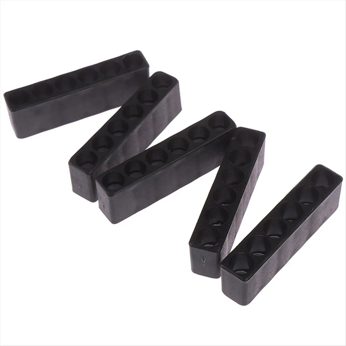 #01C 15Pcs 6 Holes Hex Shank Screwdriver Bit Holder for Power Accessories,Screwdriver Bit Holder,(plastic)