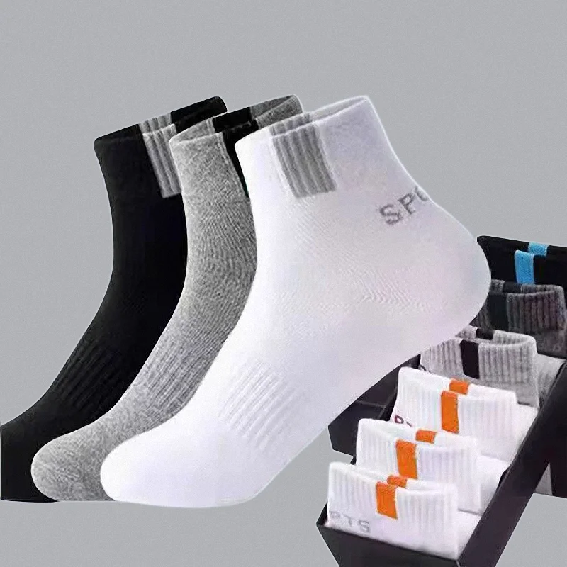 Calcetines deportivos de fibra de bambú para hombre, calcetín de algodón transpirable, desodorante, de negocios, alta calidad, para otoño e