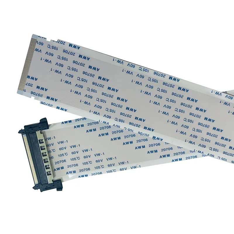 1/5Pcs LVDS-4K 51P FFC Cable, Single-Ended With Buckle, 0.5mm Pitch, 10/15/20/30/40/70CM LVDS HD TV Cable