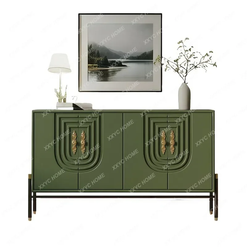 X Minimalist Art Wabi-Sabi Sideboard Storage Cabinet  Style High Gloss Paint Entryway Cabinet Modern Home Furniture