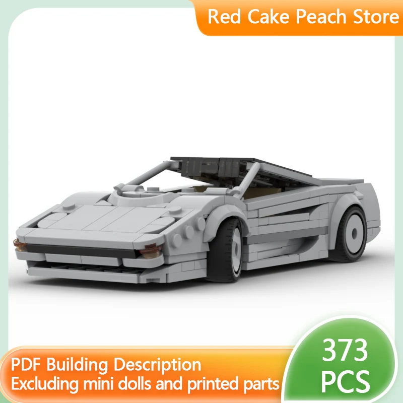 

Модель скоростного гоночного автомобиля MOC, строительные кирпичи XJ220, супер спортивный автомобиль, модульная технология, детские праздничные подарки, сборка игрушек, костюм