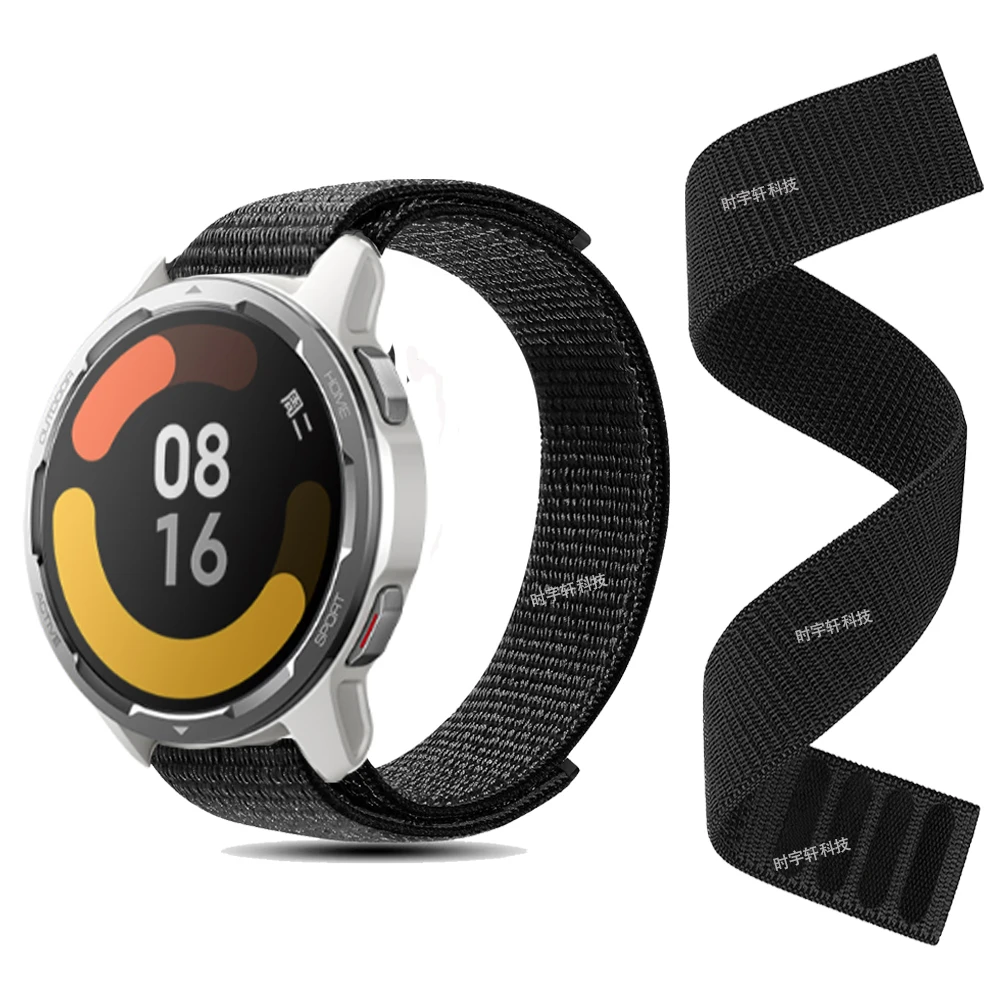 For Xiaomi Watch Color 2 Band 22mm Nylon Loop Sport Strap For Xiaomi Watch 2 Pro/S1 Pro/S1 Active/S3/S2 42mm 46mm/S4 Correa