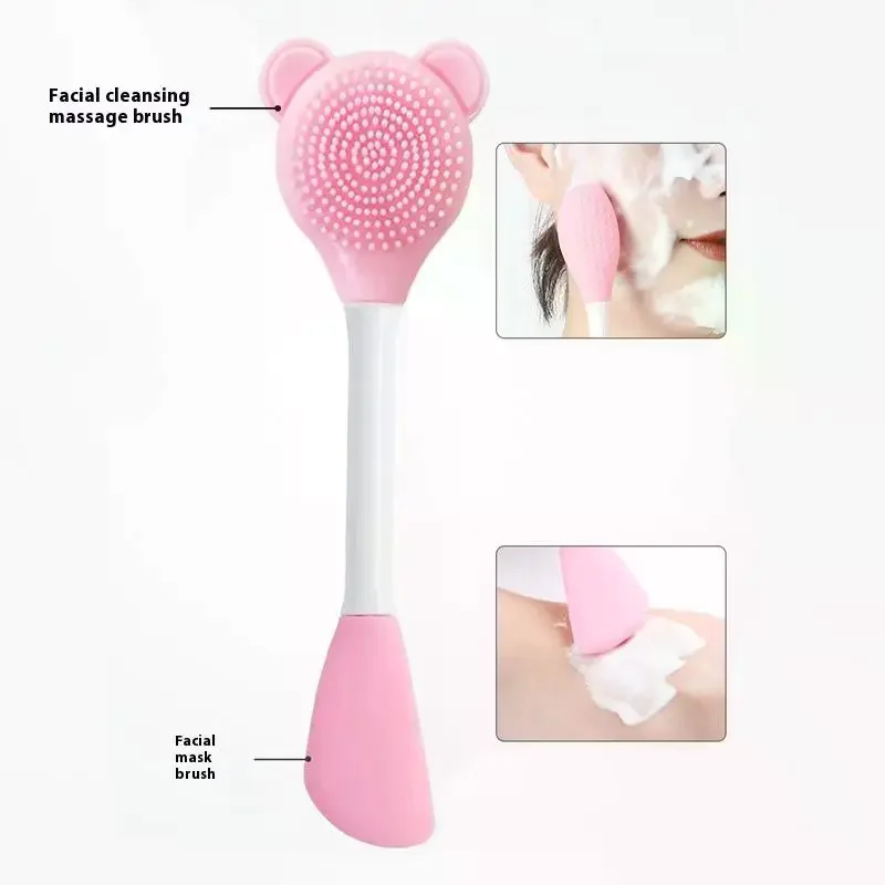 4pcs Face Mask Mixing Bowl Set, DIY Facemask Mixing Tool Kit, Facial Mask Bowl Stick Spatula Silicone Soft Face Brushes