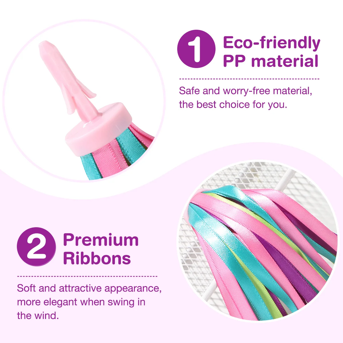 Gorgeous Colorful Bike Handlebar Streamers Tassels Ribbons for Kids Bicycles Flying and Dancing in Wind Handlebar Streamers