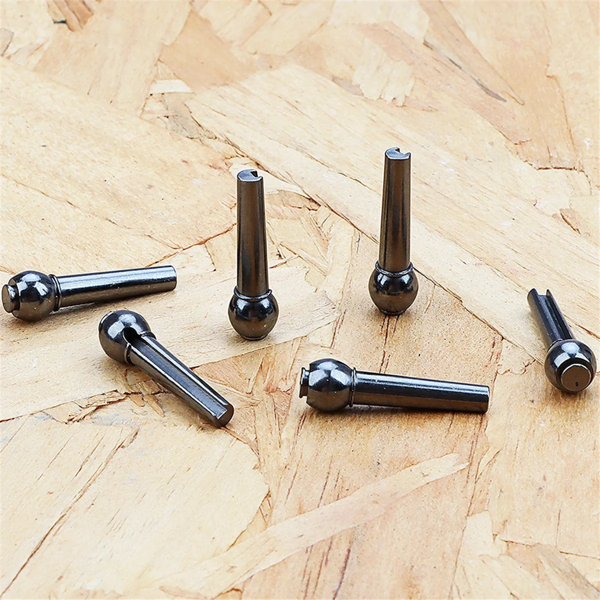 A71P 6 pièces broches de pont de guitare cordes d'écrou de selle chevilles à ongles pour guitare acoustique Folk