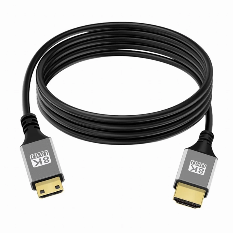 Micro Mini HDMI-Compatible to HD Cable 8K/60Hz for Raspberry Pi Zero Graphics Video Card Camera Camcorder 8K Mini HD 2.1 Cable