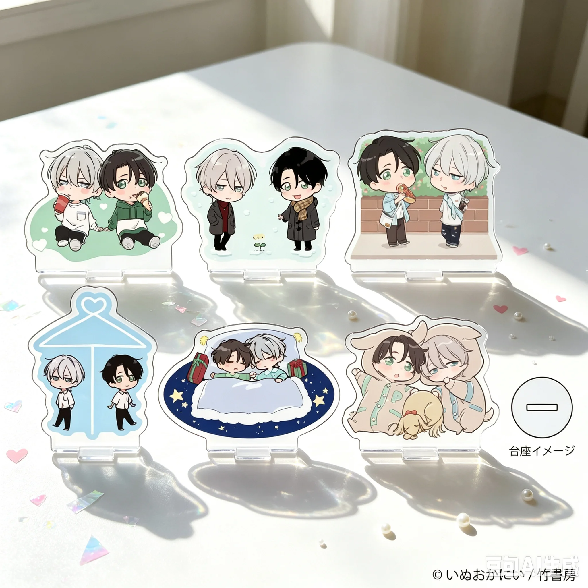 FUNNY Hot 10CM Anime POINT OF NO RETURN Model Action Figure Peripheral Collection Acrylic Stand Model Decorations Gifts Keychain