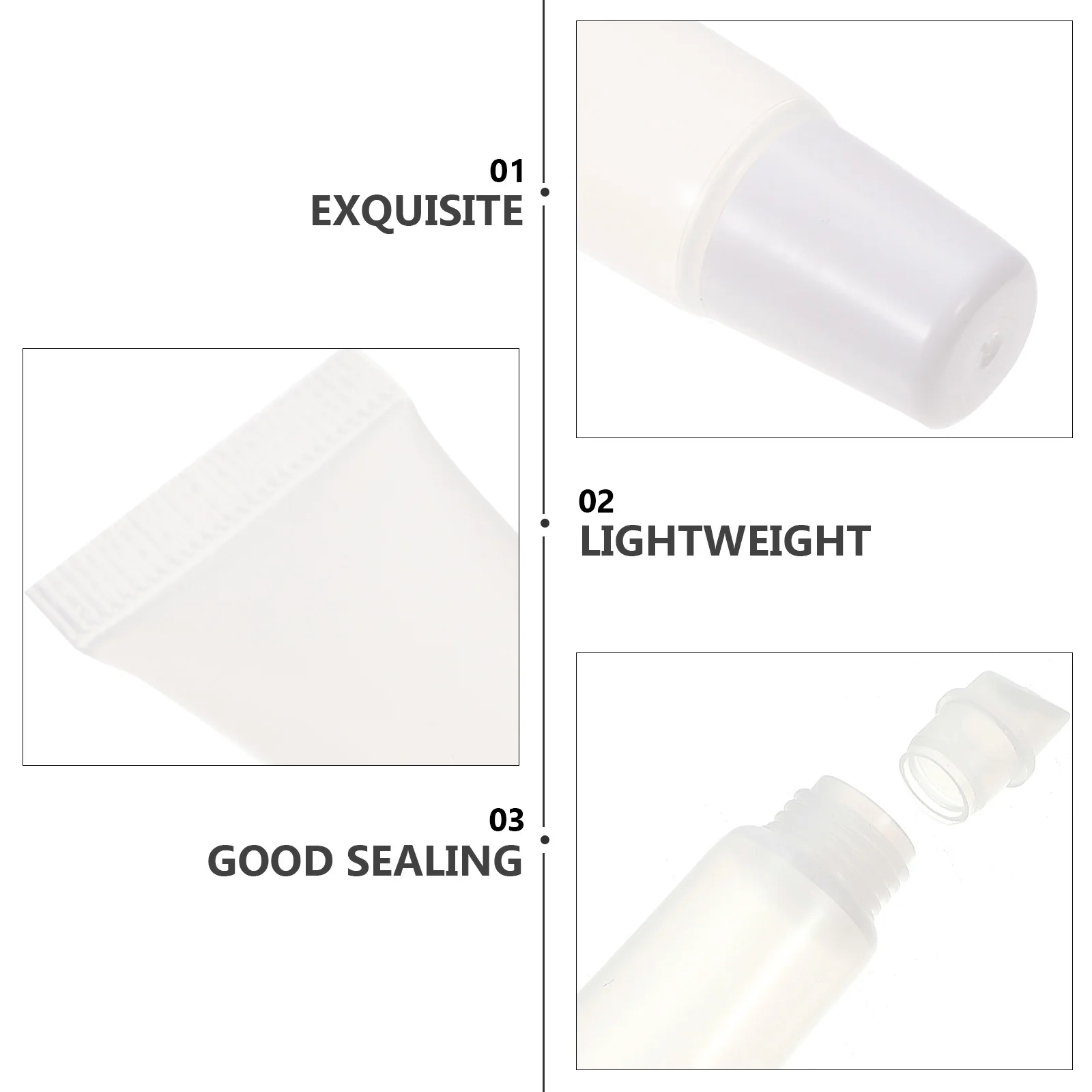

10pcs Empty Gloss Tubes Mini Portable Refillable Lip Oil Storage Small Lip Gloss Holder For Diy Travel Essentials Skincare Tools