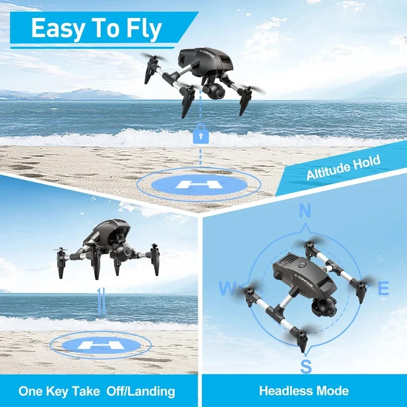 Best seller WIFI FPV Drone Wide Angle HD 4K/1080P Camera Height Hold Quadcopter RC Helicopter Drones Toy Gift for Kids Adults