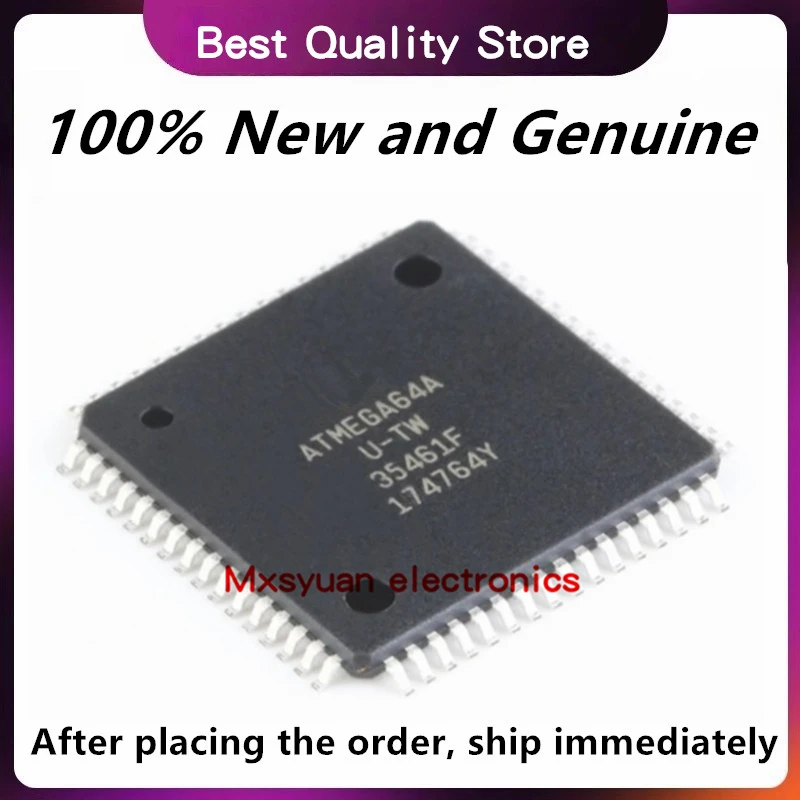 10PCS/LOT ATMEGA64A-AU ATMEGA64A ATMEGA64AU-TW TQFP64 100% New Original In Stock Ships Fast