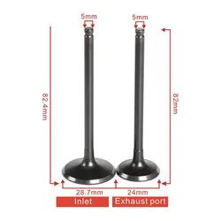 Motorcycle Engine Input Output Intake Exhaust Valve Kit For Yamaha TT-R250 TTR250 TTR 250 TT-R 250 1993-2002