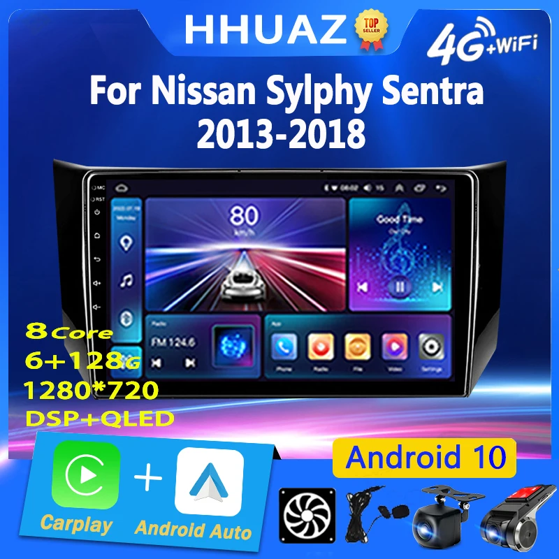 

Android Car Radio Carplay for Nissan Sylphy B17 Sentra 12 2013 - 2017 2018 Multimedia Video Player Navigation Stereo GPS